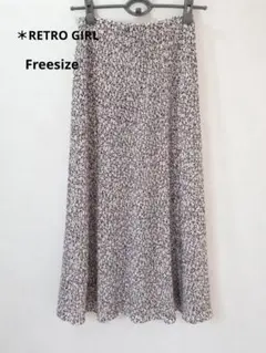 ＊♡135花柄 ロングスカート フレアスカートのサムネイル