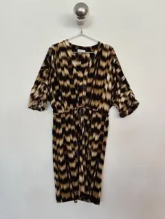 Calvin Klein ストライプ柄 半袖ワンピース