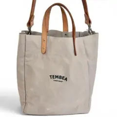TEMBEA テンベア 2way トートバッグ こどもビームス グレージュレザーのサムネイル