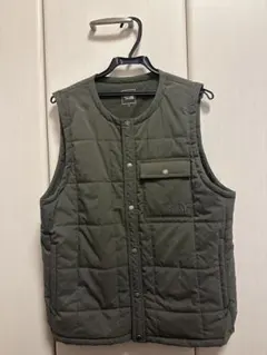 ノースフェイス ダウンベスト カーキ