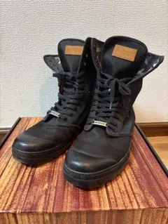 AVIREX ブーツ 27cm ハイカット ミッド 2WAY ブラック 迷彩 - メルカリ