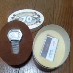 ディズニー アルバ ハッピー 70周年記念 ミッキーミニーマウス 腕時計