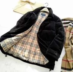 BURBERRY LONDON コーデュロイ ダウンジャケット　ノバチェックLL