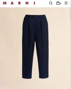 紙タグ付きほぼ未使用！ MARNI (マルニ) トロピカルウールイージーパンツ