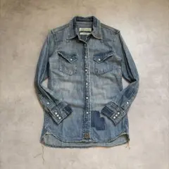 希少　REMI RELIEF レミレリーフ　デニム　ウエスタン シャツ　スタッズ
