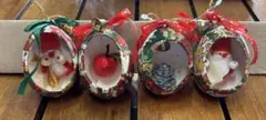 クリスマス⭐︎オーナメント　エッグリメイク【4個セット】