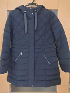 新品未使用値下げ!ブラック キルティング ダウンジャケット フード付き