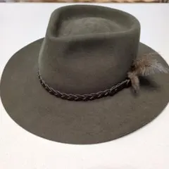 未使用★AKUBRA ウールハット 羽付き56サイズ メルカリ