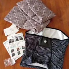 ネックウォーマー☆フェイスマスク 加熱機能付き☆ダウンマフラーセット