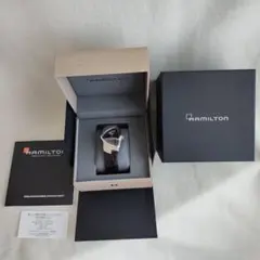 Hamilton ベンチュラ ゴールド 付属品完備＋時計ケース＋純正革ベルト 
