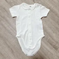 【 PETIT BATEAU 】オーガニックコットン 襟付きロンパース 6m