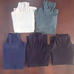 ☆ユニクロ☆ ヒートテック タートル5枚セット