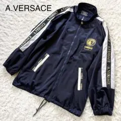 A.VERSACE トラックジャケット ヴェルサーチ メデューサ ネイビー M
