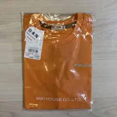 ミキハウス　バックロゴＴシャツ　130cm オレンジ