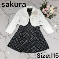 sa・ku・ra サクラ セットアップ ツーピース リボンネクタイ 115cm