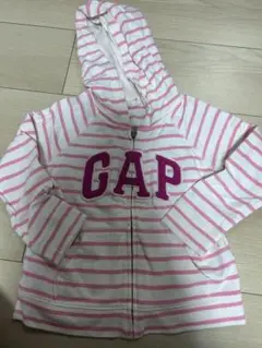 CAP フード付きストライプパーカー 1