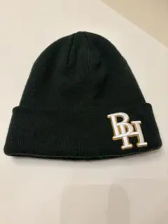 BH 刺繍 ニット帽 ビーニー ダークグリーンのサムネイル