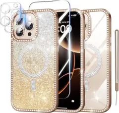 iPhone16ProMax用クリアケース MagSafeワイヤレス ブラウン