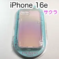 iPhone 16e ソフトケース カバー クリアオーロラ サクラ484