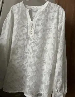 近々削除　長袖　シャツ　ブラウス　トップス　透け　春服