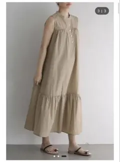 オークション⭐️新品⭐️la totalite ヘンリーギャザー切替ワンピース