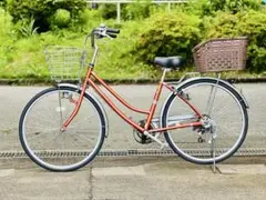 愛知県受渡限定‼︎ 【美品】ピンク 自転車 26インチ カゴ付き おしゃれ