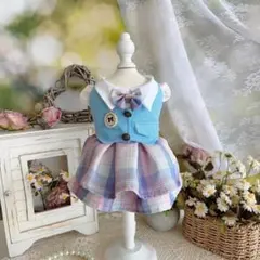 No.2183犬服 猫服 ハンドメイド ワンピース わんちゃん - メルカリ