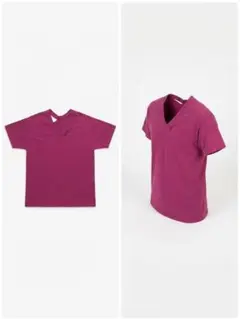 EMODA Vネック 半袖 Tシャツ パープル F