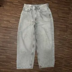 H &M バギーデニム　ライトグレー