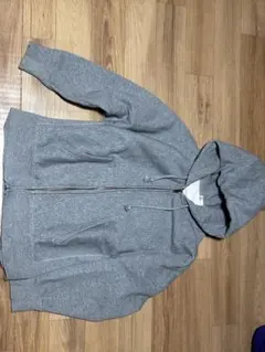 GU グレー フルジップパーカー S