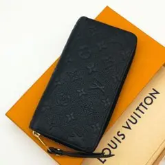 【美品SS】ルイヴィトン　ジッピーウォレット　アンプラント　ノワール　黒
