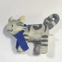 つみねこ　アメショ オトナネコマフラー　マスコット ぬいぐるみ
