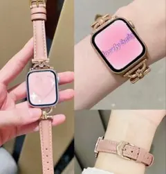 ラスト1点【新品】Apple Watchバンドのみ可愛いピンクのお洒落大人