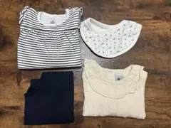 プチバトー　マリニエール長袖　18mセットアップ 12mブラウス スタイ