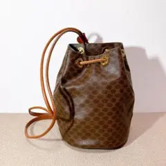 CELINE Backpack マカダム柄 巾着 T06