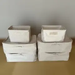 無印良品 ポリエステル綿麻混 ソフトボックス セット