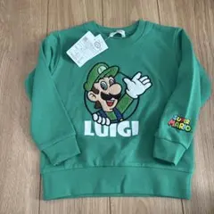 新品　スーパーマリオ ルイージ トレーナー　110センチ