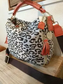 GreamSupply★未使用　豹柄　日本素材　日本製2way個性的￥11800