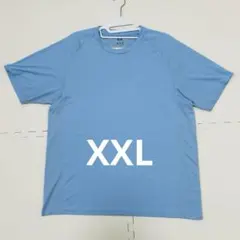 ユニクロ／ドライEXクルーネックT メンズ　XXL ブルー　水色