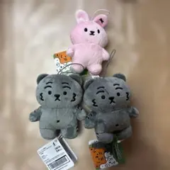MUZIK TIGER ぬいぐるみマスコット 3個セット