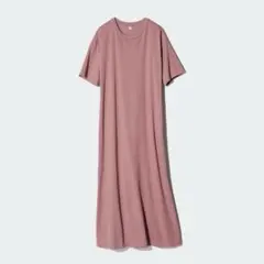 大きいサイズ　UNIQLO エアリズムコットンTシャツワンピース　XXL ピンク