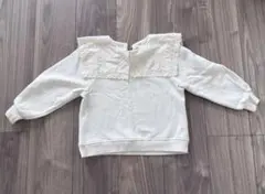 ZARA 刺繍入り襟付きトレーナー