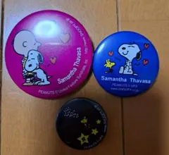 【未使用品】Samantha Thavasa×スヌーピー コラボの缶バッジセット
