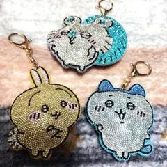 ちいかわクリスタル装飾キーホルダー3個セット