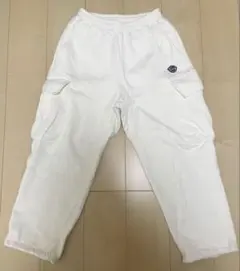 ケボズ カーゴパンツ S コットン ホワイト スウェットパンツ
