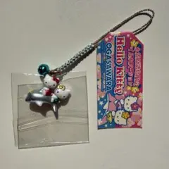 ハローキティ　変身マリンシリーズ　イルカ　ピンク　ストラップ 値下げ☆ハローキティ 水族館限定 ファスナーマスコット イルカ(ピンク