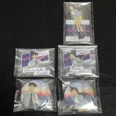 名探偵コナン 工藤新一 毛利蘭 セガラッキーくじ 缶バッジ アクスタ