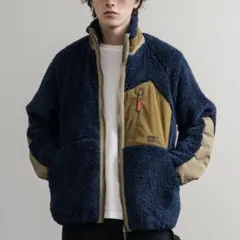 クリフメイヤー スタンドネックダブルジップシャギーボアジャケット XL