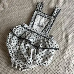 little cotton clothes花柄フリルロンパース 18-24M