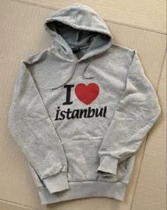 I love İstanbul グレー パーカー　トルコ製　イスタンブール